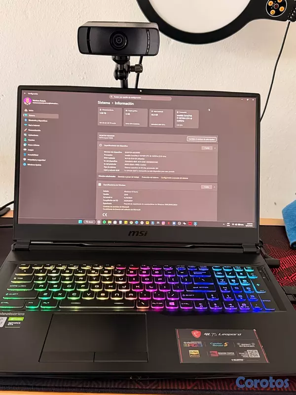 computadoras y laptops - Laptop para juegos MSI GL75
Leopard 1TB 16 RAM 4