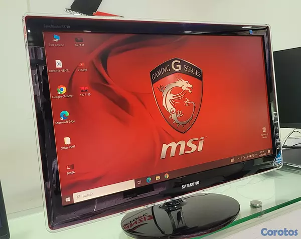 computadoras y laptops - monitor Samsung de 27 Pulg Full 1080p trae hdmi 2
