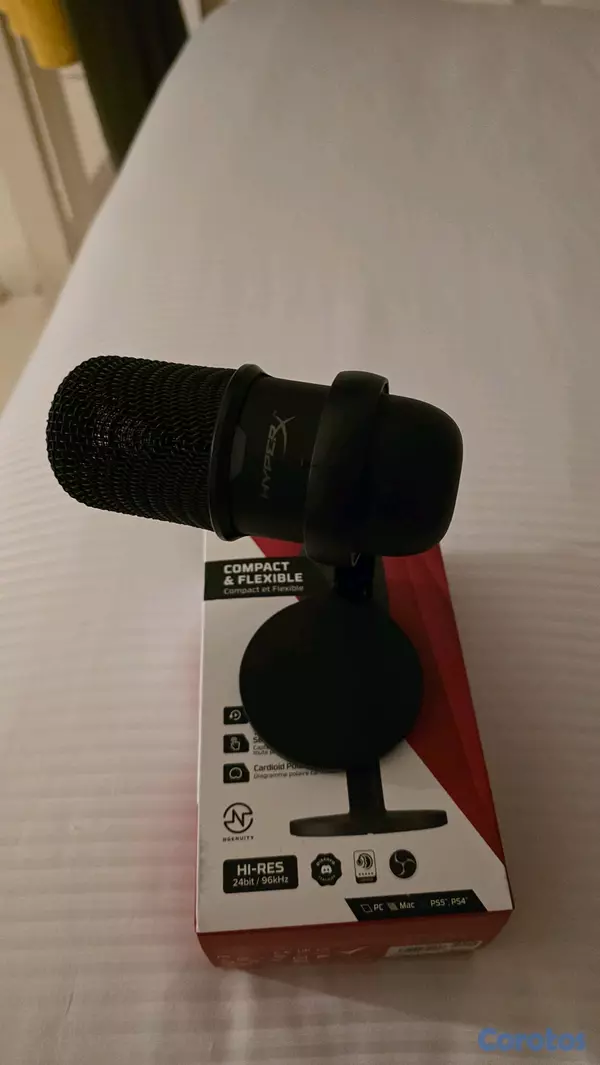 otros electronicos - Micrófono HyperX SoloCast USB Profesional + Caja 3