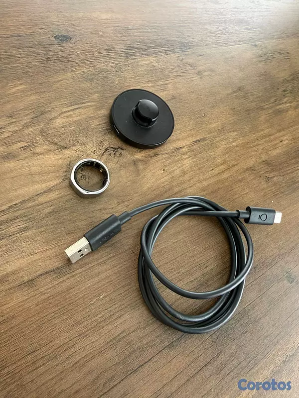 otros electronicos - OURA RING GEN 3 HERITAGE, SILVER FINISH, SIZE 8  1