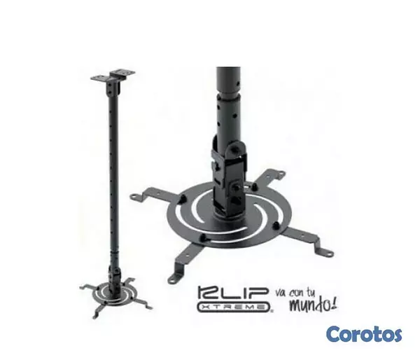 otros electronicos - SOPORTE PARA PROYECTOR KLIPX NEGRA DE TECHO DESDE 850MM HASTA 1215MM 1