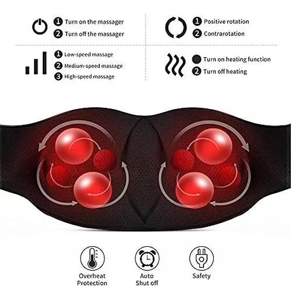 Salud y Equipamiento Médico - Masajeador Shiatsu De Espalda Y Cuello Con Calor, Masaje De 2
