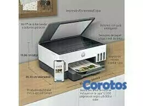 impresoras y scanners - MULTIFUNCIONAL HP SMART TANK 720 -CON BOTELLA DE TINTA DE FABRICA  ALL IN ONE 2