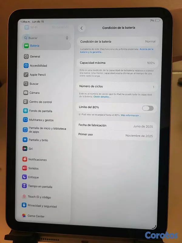 celulares y tabletas - ipad A16 2025 gen11 7