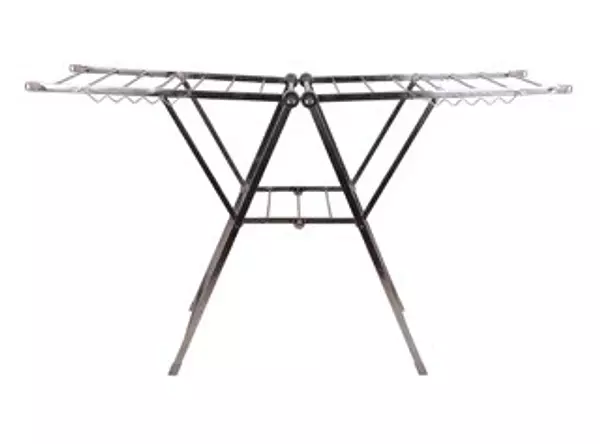 herramientas, jardines y exterior - Tendedero fuerte reforzado de metal plegable portatil ideal para balcon 1