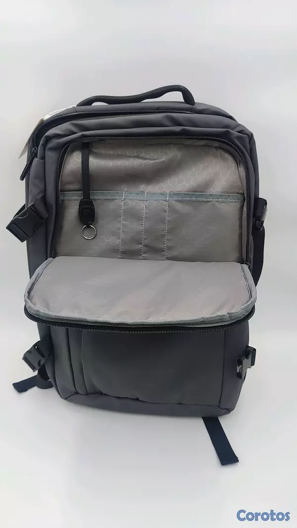 ropa para hombre - Mochila expandible de viaje y uso casual,con compartimento para laptop y ropa  10