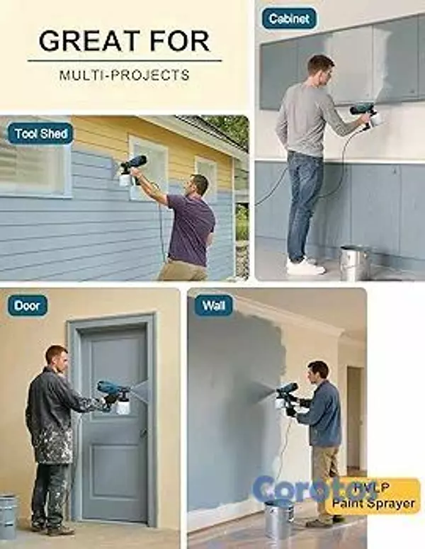 equipos profesionales - 🎨 Pulverizador de Pintura Eléctrico, Pistola con 3 Modos y 4 Boquillas 🔧 6