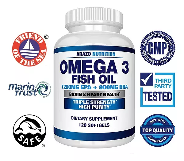 Salud y Equipamiento Médico - Omega 3 Aceite De Pescado 1200mg Epa+900mg Dha 120 Capsulas 3