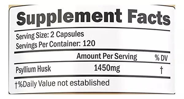 Salud y Equipamiento Médico - Psyllium Nutrionn 1450mg 240cap 2