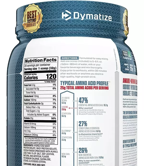 Salud y Equipamiento Médico - Proteina Iso100 640g Chocolate - G A $57 - G A $572 2