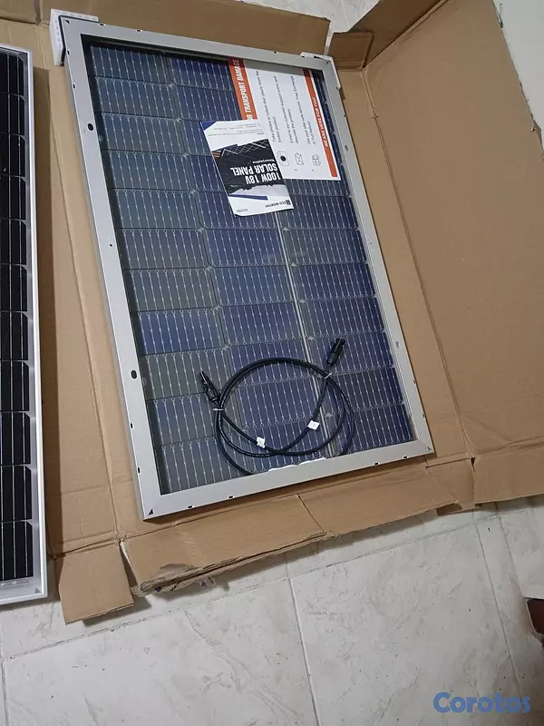 plantas e inversores - 2 Paneles Solares de 100 Watts 2