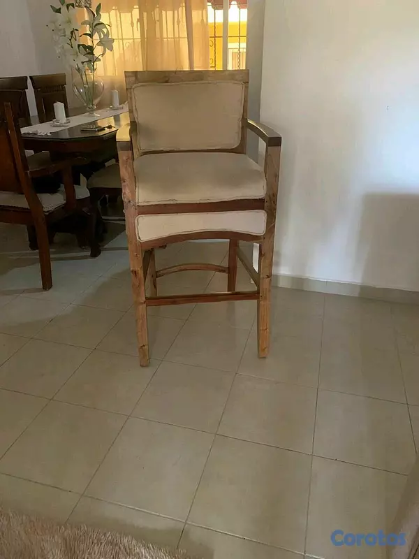 muebles y colchones - 2 sillas altas para desayunador( de ilumel) 2