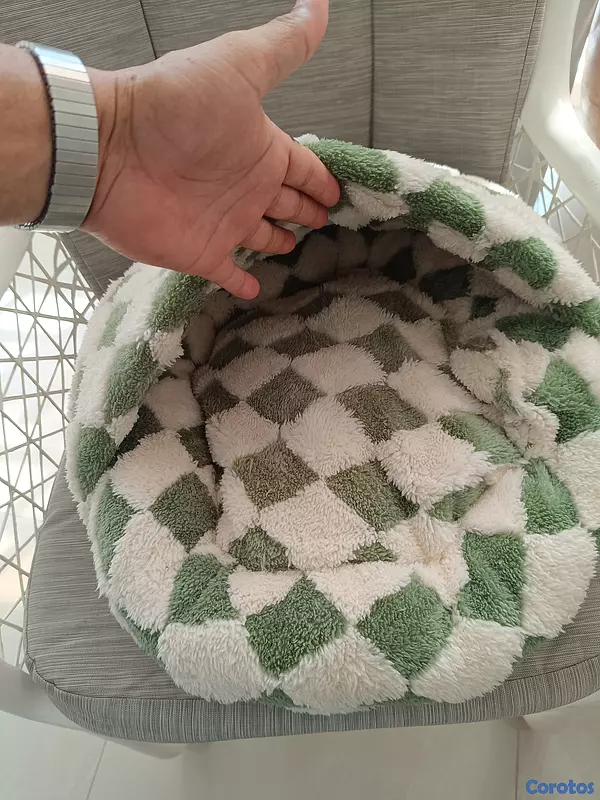 animales y mascotas - cama para perros y gatos semi cerrada 2