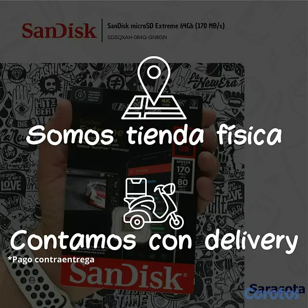 accesorios para electronica - SanDisk microSD Extreme 64Gb (170 MB/s) 3