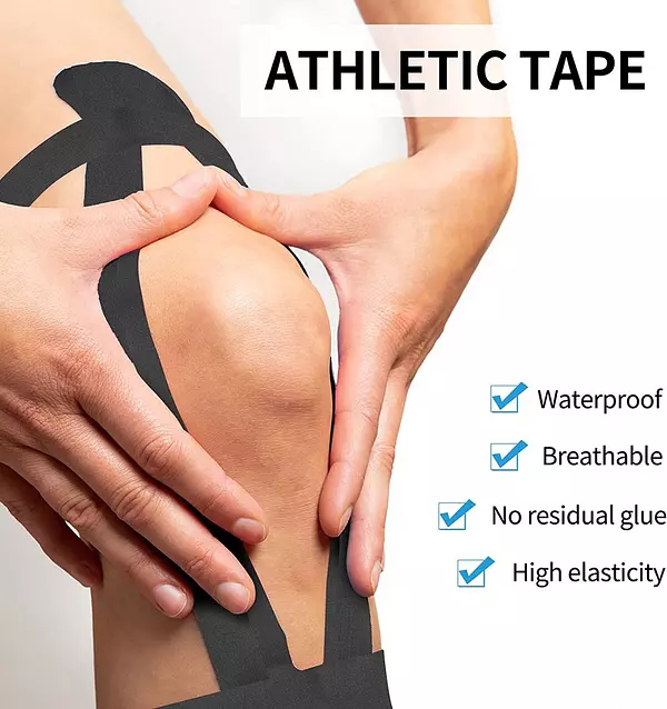 Artículos Deportivos - Cinta atlética, kinesiología, cinta deportiva para lesiones, 5cm x 5metros 2