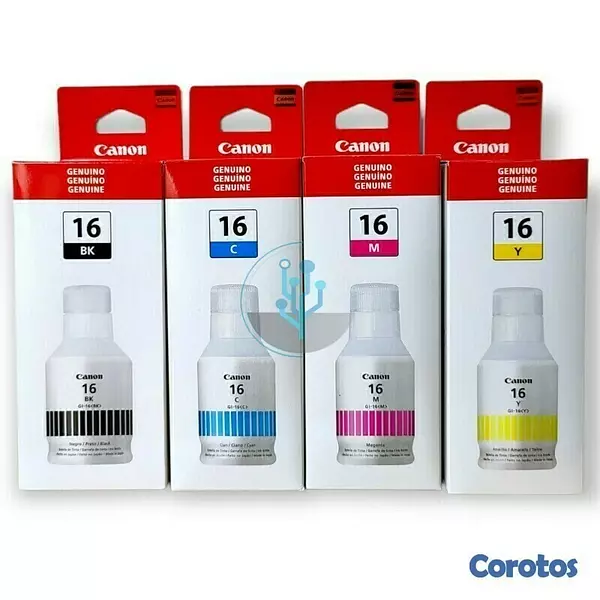 impresoras y scanners - BOTELLA DE TINTA CANON GI-16  EN TODOS LOS COLORES  3