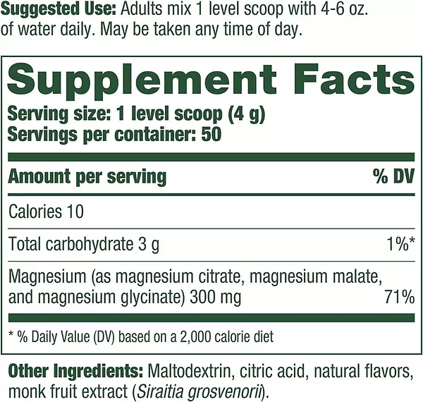 Salud y Equipamiento Médico - Magnesio Polvo 300 Mg Megafood 2