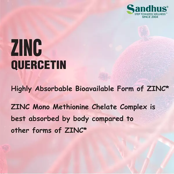 Salud y Equipamiento Médico - Vitamina Zinc + Quercetina Vegetariana 4