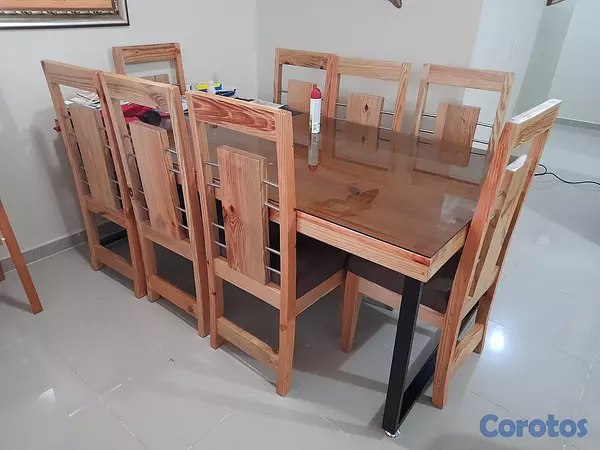 muebles y colchones - Comedor de 8 sillas  3