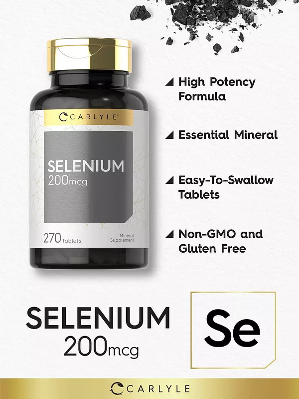 Salud y Equipamiento Médico - Selenio 200 Mcg 270 Cap Carlyle 3