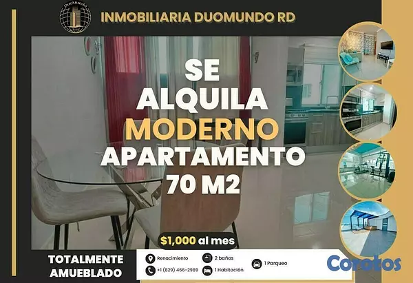 apartamentos - Se Alquila Moderno Apartamento en Renacimiento 9