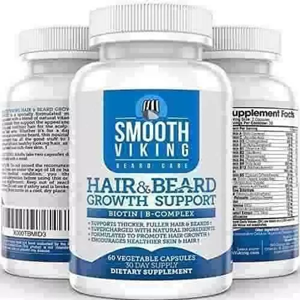 Salud y Equipamiento Médico - Smooth Viking Pastillas Para Hacer Crecer La Barba - 60 Caps 4
