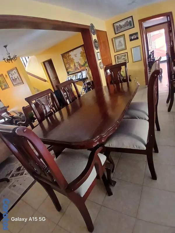 muebles y colchones - Hermoso Juego de  Comedor Caoba de 6 sillas 3