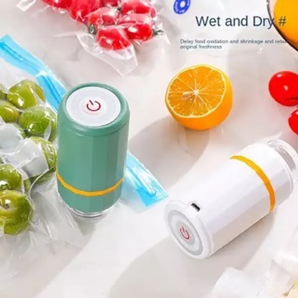electrodomesticos - Mini Máquina De Vacío De Mano, Bomba Recargable Para Alimentos Ropa vacuum  4