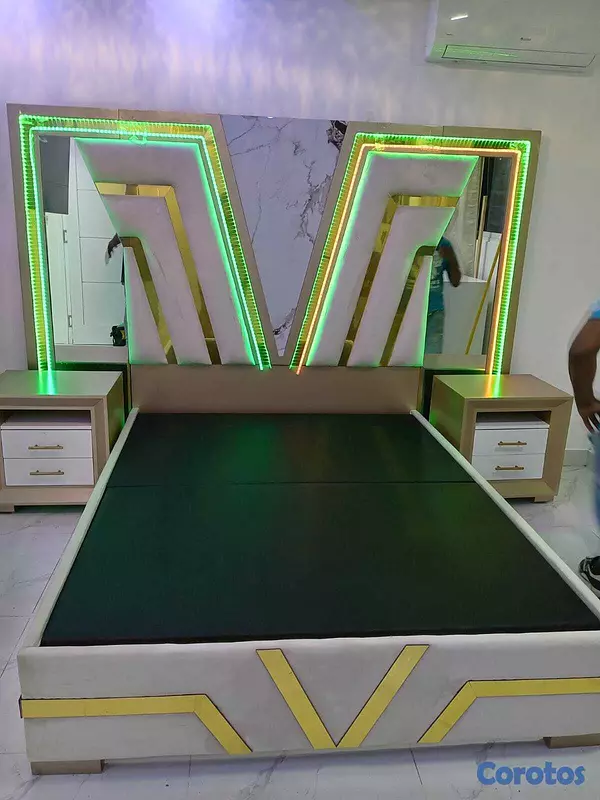muebles y colchones - Juego de habitación moderno de lujo 2