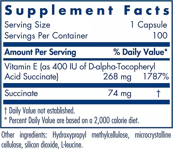 Salud y Equipamiento Médico - Vitamin E 400 Ui Allergy Resea - U - Unidad A $5142 2