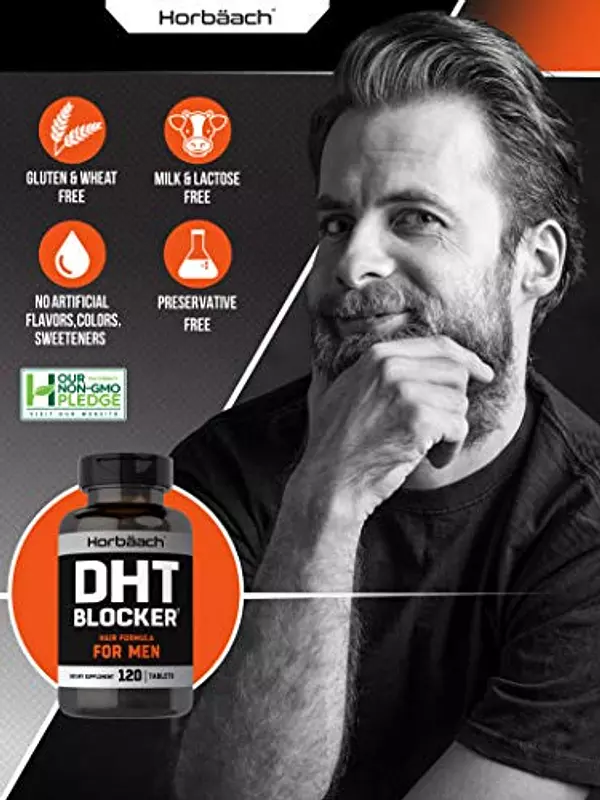 Salud y Equipamiento Médico - Bloqueador De Dht 120tab Suplemento Para Hombres Horbaach 3