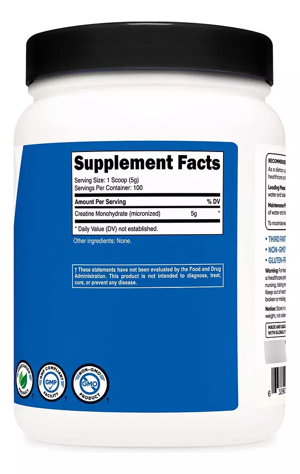 Salud y Equipamiento Médico - Creatina Monohidratada 500g Nutricost 4