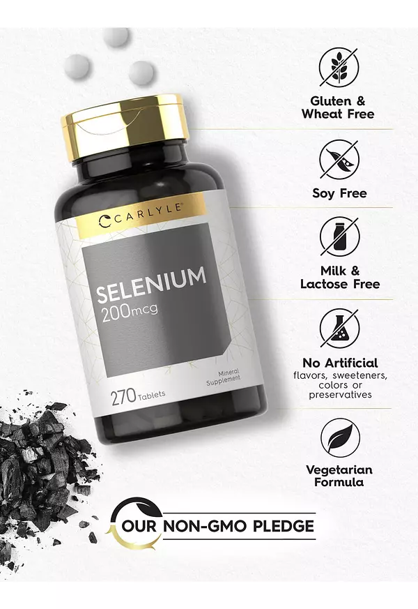 Salud y Equipamiento Médico - Selenio 200 Mcg 270 Cap Carlyle 4