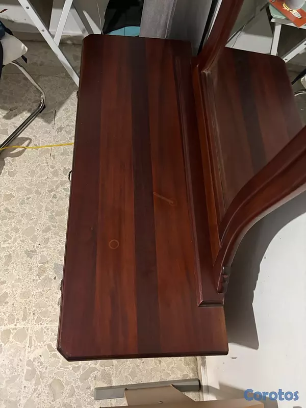 muebles y colchones - Coqueta / Gavetero con espejo de caoba – Muy buen estado 3