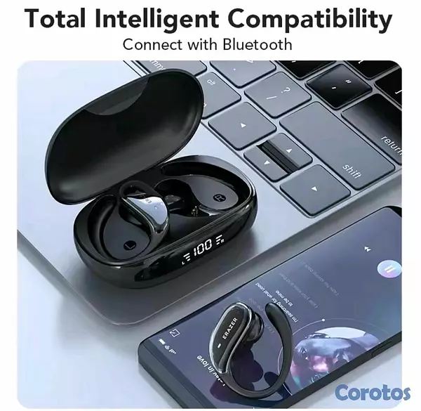 accesorios para electronica - Bluetooth Erazer  XT80 Pro con IA y traductor de idioma inteligente. 8