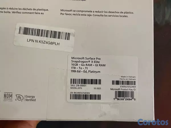 computadoras y laptops - 🔥 Microsoft Surface Pro 11th  de 1terabite y 16 de 4