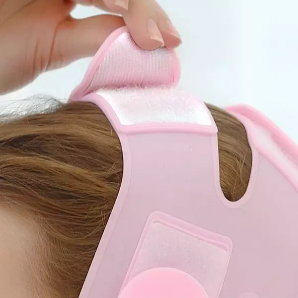 salud y belleza - Faja facial de silicona en forma de V para adelgazar el cuello y barbilla 3