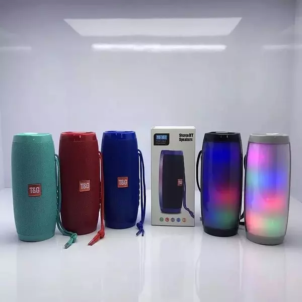 accesorios para electronica - Bocina inalámbrica Bluetooth Con Luces Portátil Altavoz Recargable Tipo JBL 4