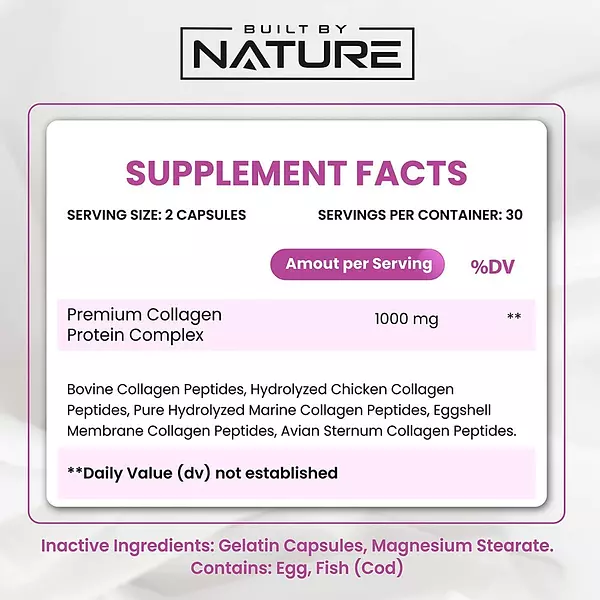 Salud y Equipamiento Médico - Colageno 60 Cap Built By Nature 2
