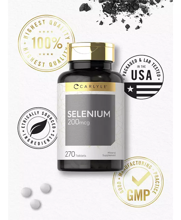 Salud y Equipamiento Médico - Selenio 200 Mcg 270 Cap Carlyle 5
