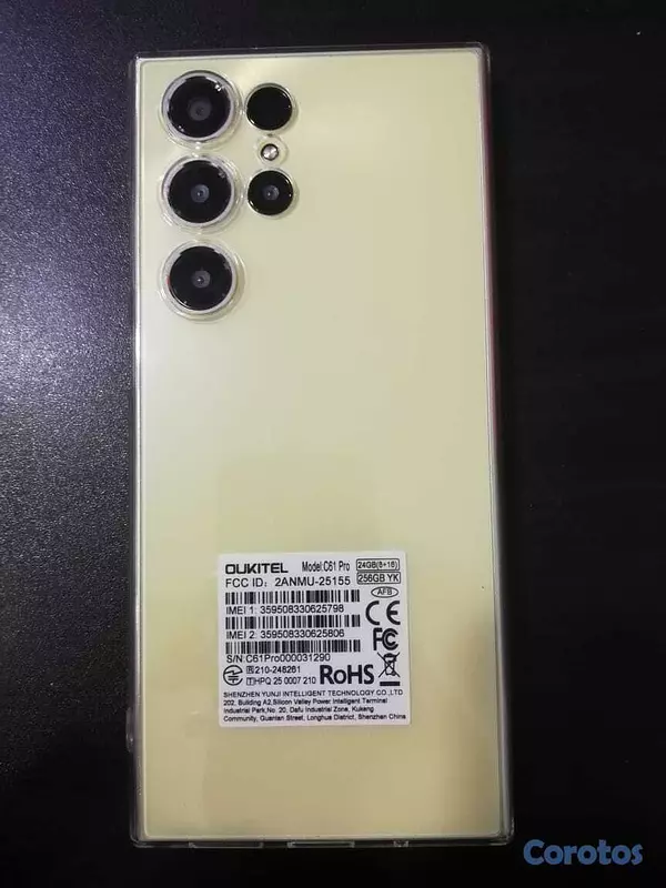 celulares y tabletas - Teléfono OUKITEL C61 Pro 256+8GB Alto Rendimiento 1