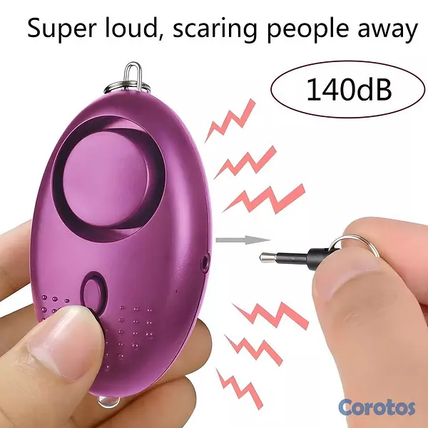 joyas, relojes y accesorios - Llavero Alarma Personal de Seguridad 140dB con Luz 2