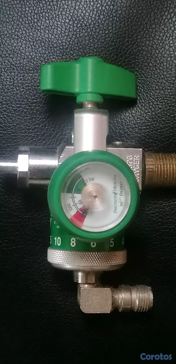 Artículos Deportivos - Regulador tanque de Oxígeno Profesional Precision Medical - Alto Flujo 15LPM 3