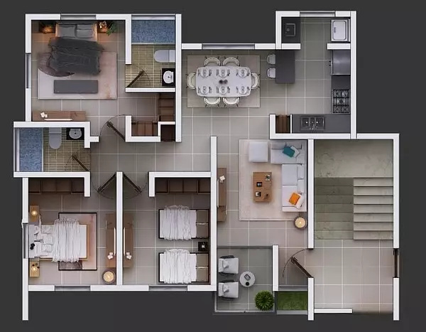 apartamentos - Proyecto Residencial con Piscina en Los Rieles  5