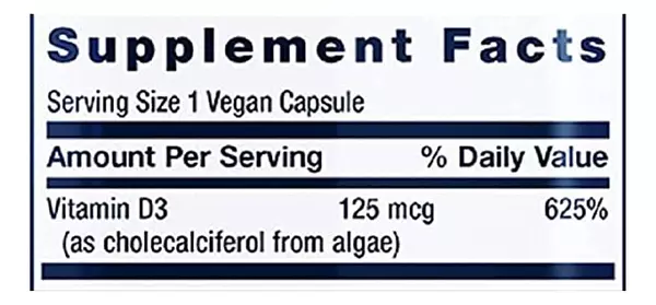 Salud y Equipamiento Médico - Vitamina D3 5000iu Life Extension 2