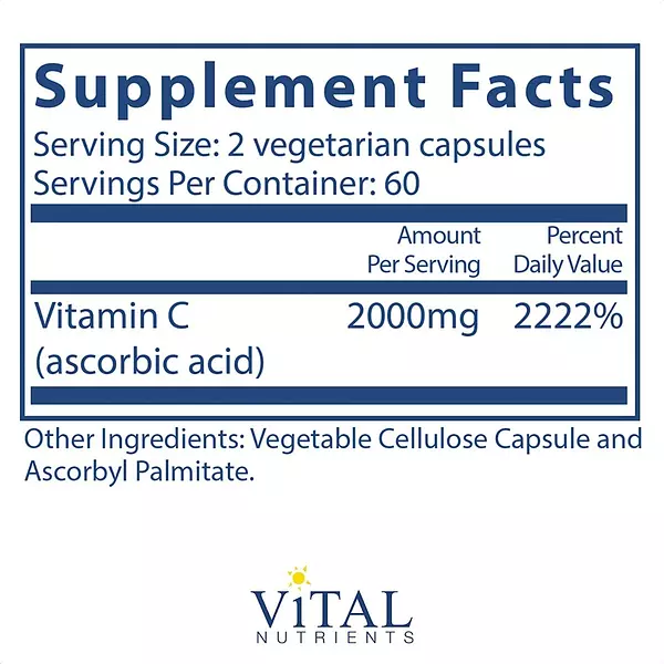 Salud y Equipamiento Médico - Vitamina C 2000mg Vital Nutrie - U - Unidad A $2190 2
