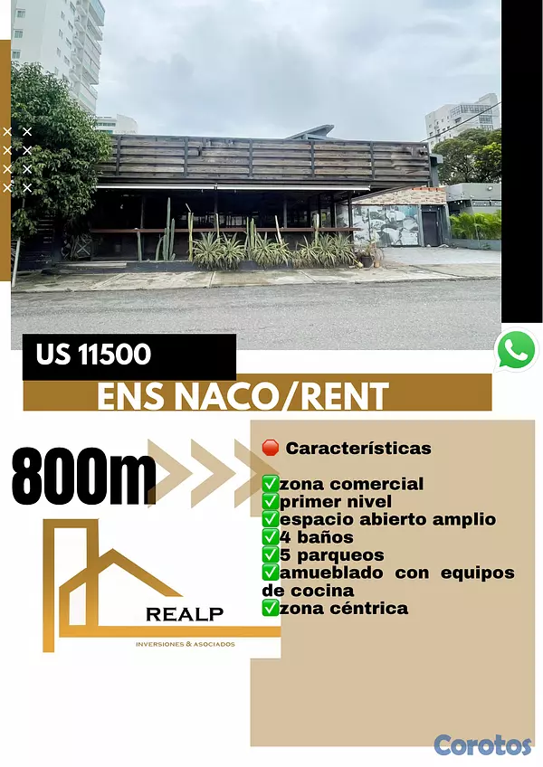 oficinas y locales comerciales - Alquiler local en Naco  1