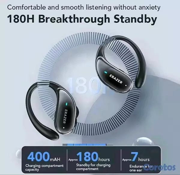 accesorios para electronica - Bluetooth Erazer  XT80 Pro con IA y traductor de idioma inteligente. 7