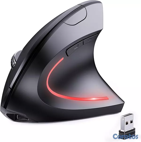 computadoras y laptops - Mouse Vertical Ergonómico Inalámbrico Recargable D 6