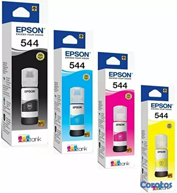 computadoras y laptops - BOTELLAS DE TINTA EPSON T544 ORIGINALES EN TODOS LOS COLORES